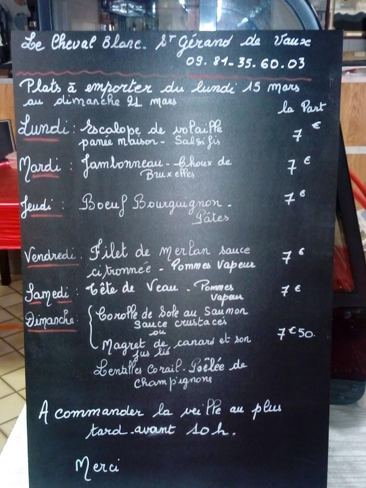 Le Cheval Blanc - Menu Image 1